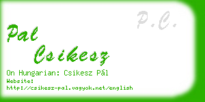 pal csikesz business card